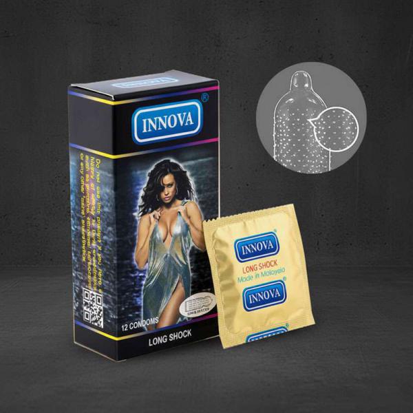 Hộp bao cao su chống xuất tinh sớm Innova Gân & Gai 12 chiếc giảm giá