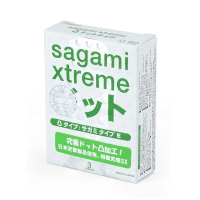 Hộp bao cao su  Sagami Xtreme Dot 3 chiếc siêu mỏng cao cấp Nhật Bản